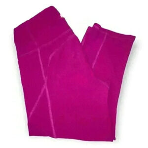 Athleta Capri Leggings Pockets Fuschia Pink Women's Size XXS